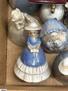 SKID With Trinkets, Candle Holders, Plate Stands, Scooby Cookie Jar, Popeye, Figural Lady Nut Cracker, Doll, Bells, Some Damage, SKID is Not Included