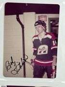 57 Indianapolis Racers Snapshots.  Mid 1970's.  Some are autographed.  Also included are Bill Estes Chevrolet Hockey Player Autographed Photos