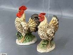 Rooster Figurines, Composite Tallest 9", Country style Kitchen Items, Jelly Belly, Canisters
