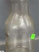 4pcs 2 Glass Motor Oil Bottles With Metal Spouts, Tallest 15"