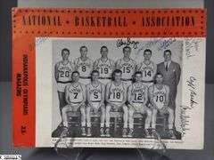 George Mikan Autographed 1951 Lakers Game Program