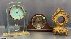 Mantle Clocks and One Case Only, Tallest 9.5"