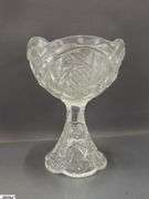 Clear Cut Glass, Crystal Compotes, Salt and Peppers, Ice Bucket, Pitchers, Dishes All Need Cleaned Tallest 13"