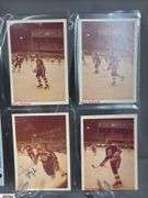 57 Indianapolis Racers Snapshots.  Mid 1970's.  Some are autographed.  Also included are Bill Estes Chevrolet Hockey Player Autographed Photos