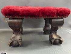 Claw And Ball Tufted Foot Rest, Wall Sconce, Display Shelf