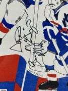 Autographed Checkers Poster 16x20.  Metro / Checkers Poster Night March 27, 1982