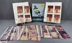 57 Indianapolis Racers Snapshots.  Mid 1970's.  Some are autographed.  Also included are Bill Estes Chevrolet Hockey Player Autographed Photos