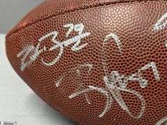 Wilson NFL Official Size Autographed Football.  Autographed include Reggie Wayne, Dallas Clark, Robert Mathis and Others.