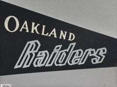 Oakland Raiders NFL Pennant Dated 1967