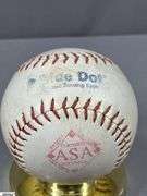 12 Signed Baseballs, 1 ASA Unsigned Softball, an Unsigned Wilson Baseball and a Stretchose Twin City's  Sanitary Tube Sock