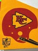 Kansas City Chief NFL Pennant Dated 1967.  There are some small holes in the felt.  See Photo
