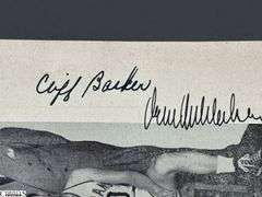 George Mikan Autographed 1951 Lakers Game Program