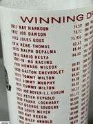 Indianapolis Memorial Day Classic 1967 Turbine-Powered Parnelli Jones Autographed Glass and a 7 UP Souvenir Bottle 500 Mile Race May 27, 1979 Autographed