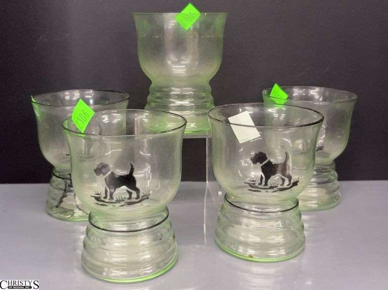 5 UV Reactive Schnauzer Tumblers 4" Tall image