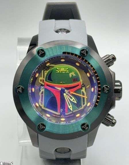 Invicta Star Wars Boba Fett Limited Edition Chronograph 52mm Watch Model 36283 image