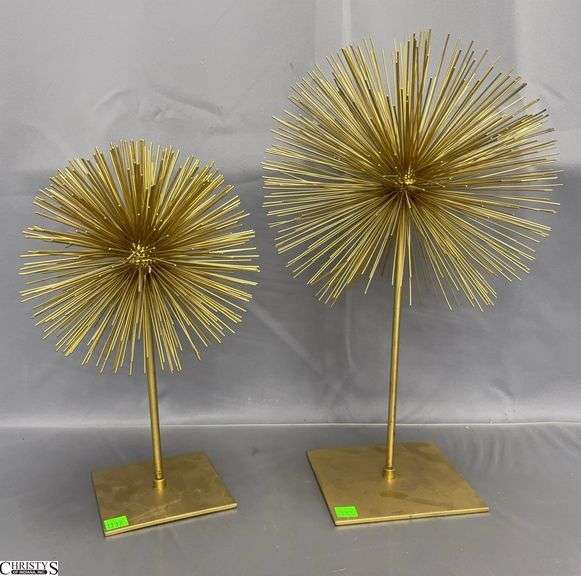 Z Gallerie Gold Tone Metal Starburst Tabletop Decor - 18" of tallest image