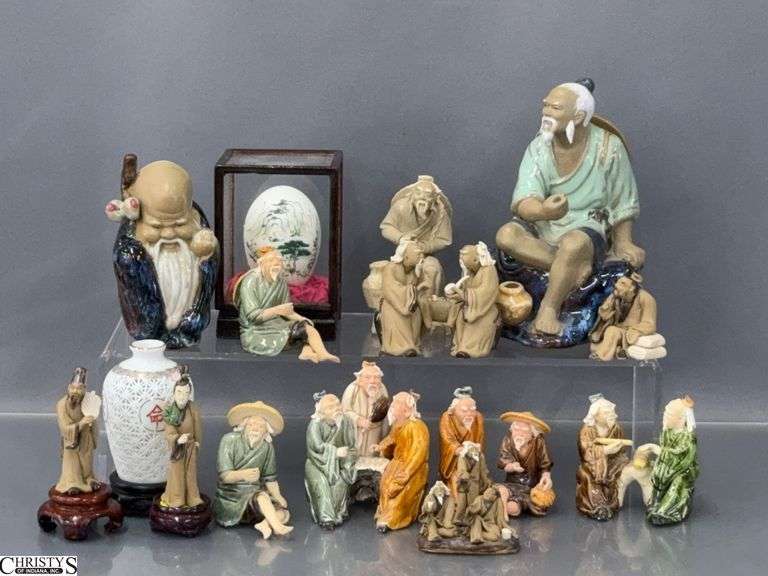 Chinese Mud Men, and Other Figures, Could Have Imperfections Tallest 5.5" image