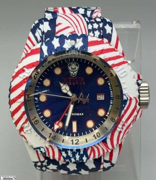 Invicta Reserve Hydromax Pro Diver 52mm Watch with American Flag Band 32862 image
