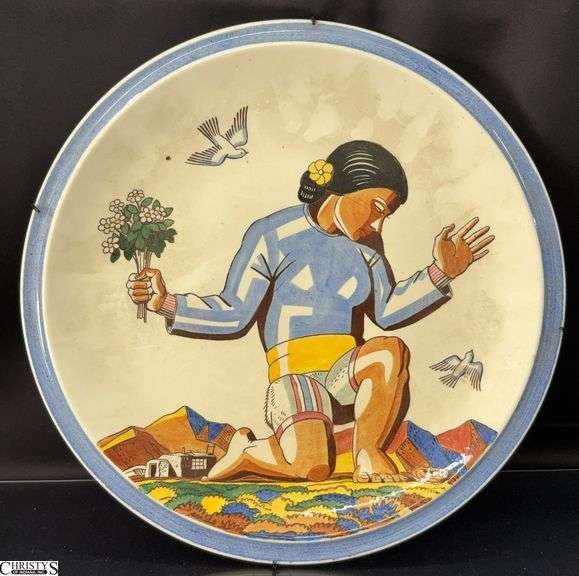 Southwestern Salamina Pottery Plate image