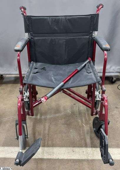 Medline Wheel Chair - 22" of seat when open image