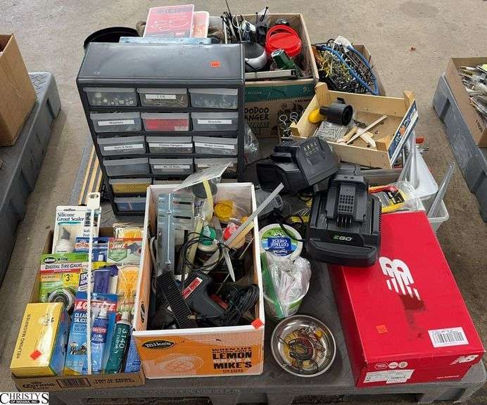 Hardware Bins, Zip Ties, Ego Chargers, Hose Clamps, Glue SKID NOT INCLUDED image
