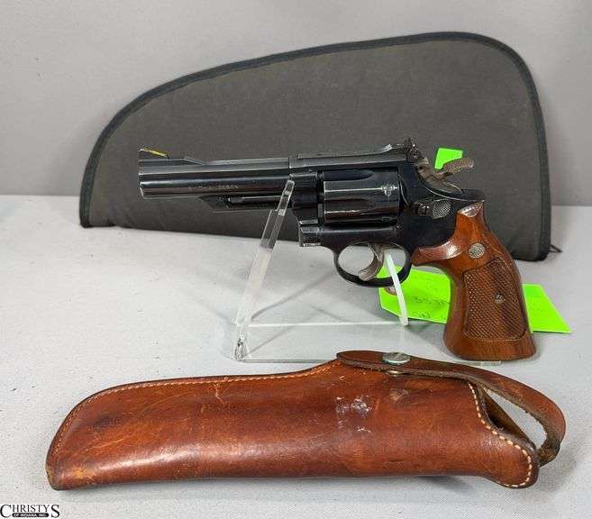 Smith & Wesson Model 19-4 Revolver cal. 357 Mag. SN: 63K5888 with Holster and Black Gun Pouch image