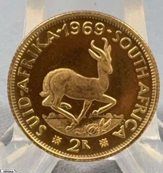 1969 South African 2 Rand Gold Piece image
