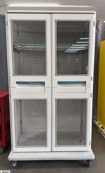 Plastic Rolling Cabinet 43x28x86 image