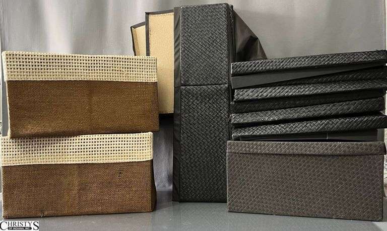 Woven Style Storage Bins - 14.5" of largest - may not include all pieces image