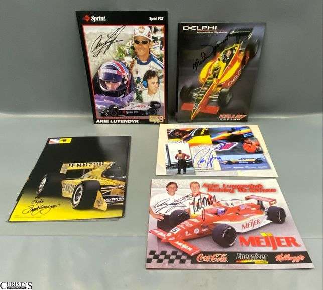 Signed Racing 8 1/2 x 11 Cards image