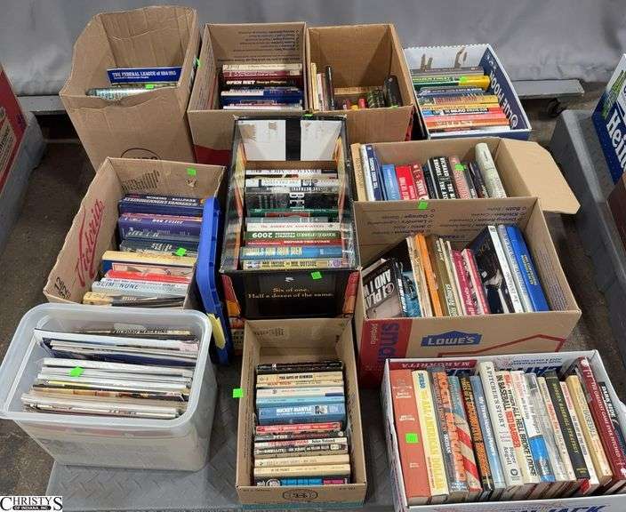 Skid of Books, Space Travel and Sports Related image