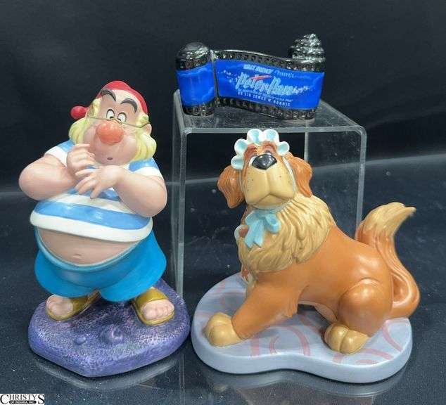 3 Walt Disney Classics Collection Sculptures from Peter Pan in Boxes.  Includes Nana "Faithful Nursemaid", Mr. Smee "Oh dear, dear, dear" and Peter Pan Opening Title image