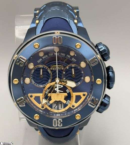Invicta Reserve Kraken Blue Label Swiss Movement 54mm Wristwatch Model 36334 With Case image