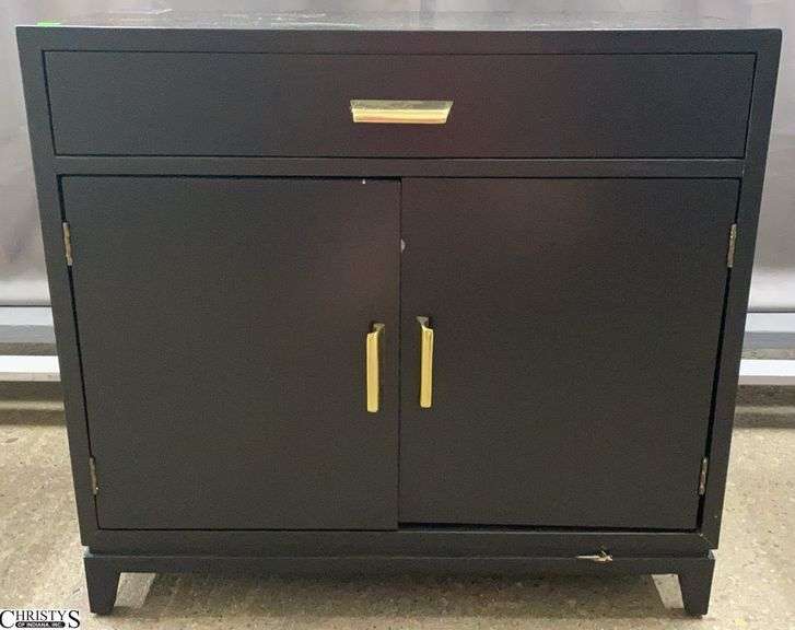 Safavieh Black Cabinet 32x17x30" image