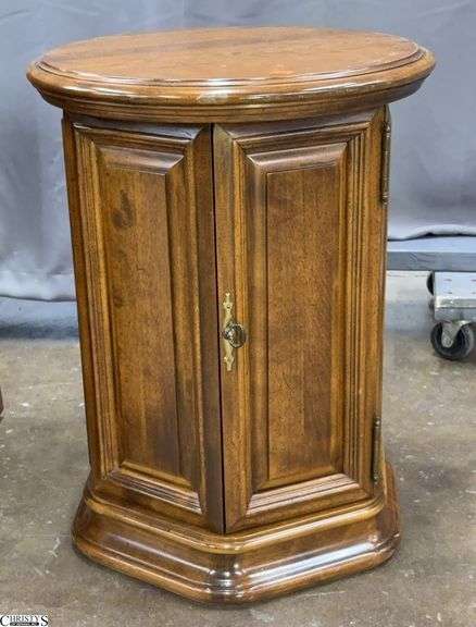 Single Door Drum Side Table - 18" x 23" image
