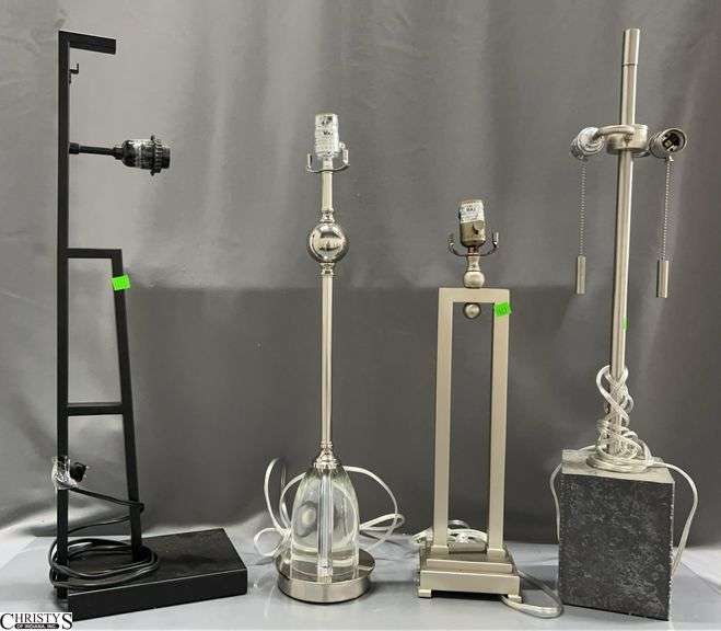 4 Table Lamps, Missing Shades 30" image