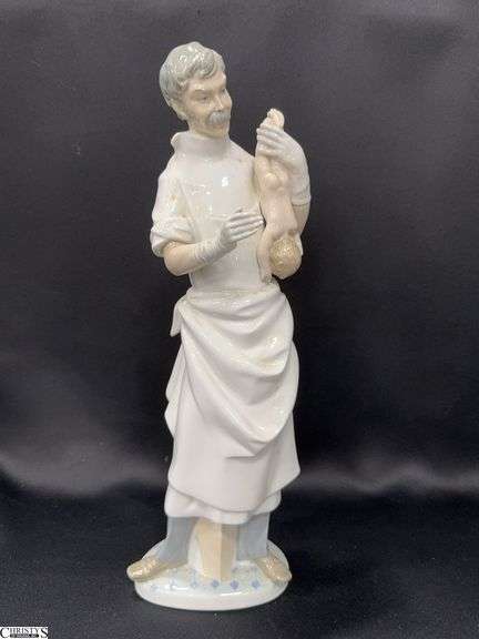 Lladro "The Obstetrician" Porcelain Figurine in Box.  Approx. 14" Tall image