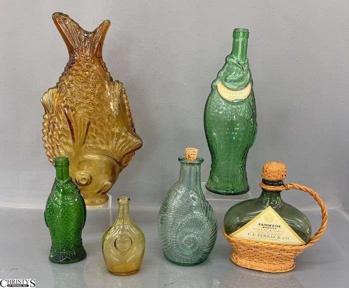 Fish Bottles, Snail Bottle, Largest Brown 14" image