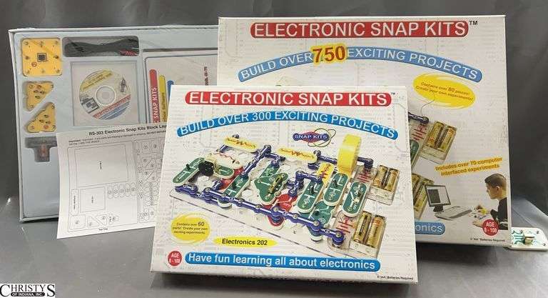 Electronic Snap Kits, Parts and Pieces, Appears Mostly Unused image