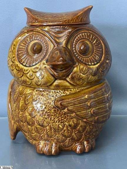 Mid Century McCoy Owl Cookie Jar - 10.5" T image