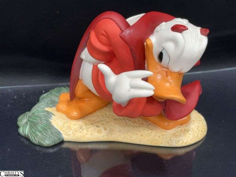 Walt Disney Classics Collection Donald Duck "Little Devil" Sculpture in Box with Certificate of Authenticity. image