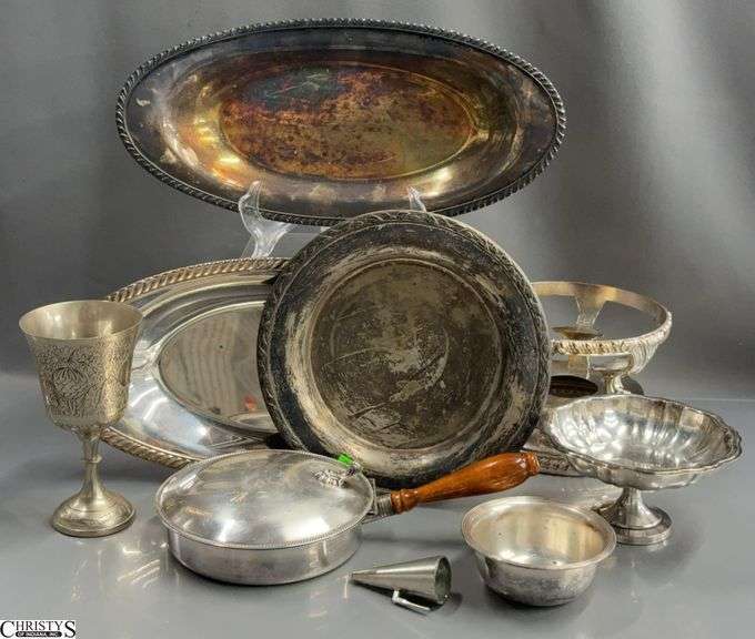 Silverplate Serving Items, Chalice is 6" Tall image