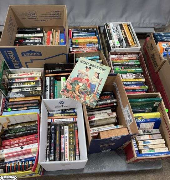 Skid With Books, Mickey Mouse Club annual, Space Travel, Baseball, Basketball, Football image