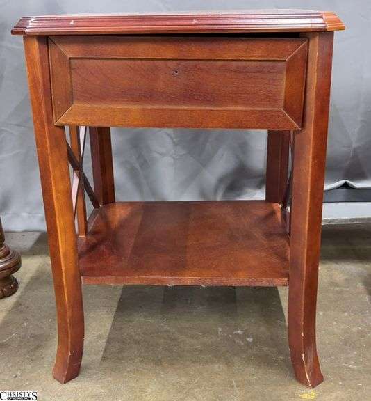 Single Drawer Side Table - 20" x 20" x 25" - needs tightened image