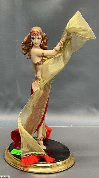 The Franklin Mint "Dance of the Seven Veils" Porcelain Figurine - 11" T image