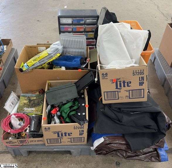 Hardware, Ratchet Straps, Hardware Bis, Tarp, Vent Covers, Empty Tool Bags SKID NOT INCLUDED image