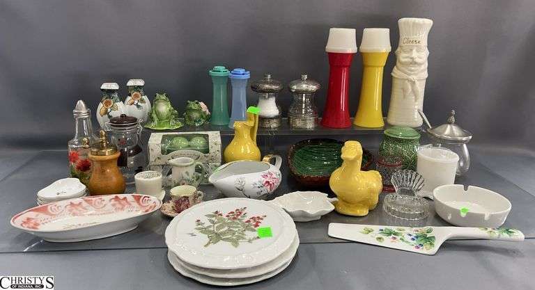 Salt and Peppers, Andrea By Sadek, Tupperware, Duck Planter, Ashtrays image