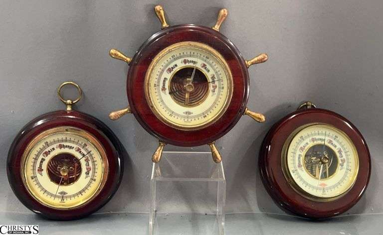 3 Medallion Barometers image