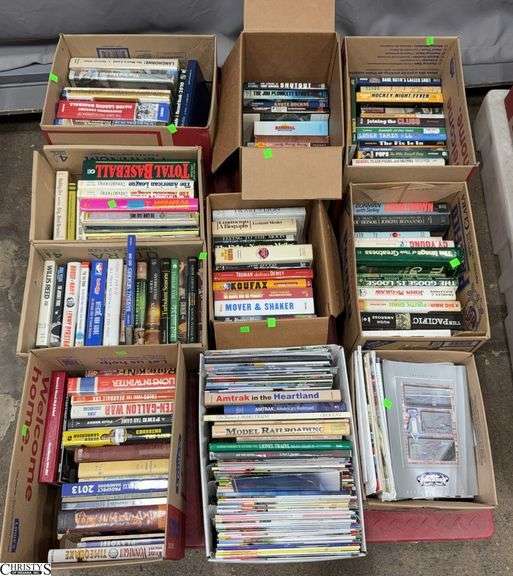 Skid With Books, Amtrak, All Sports, Brickyard Programs, Lionel and Other Railroad Related image