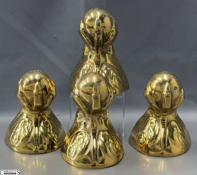 4 Brass Claw & Ball Feet - 5" x 6" of each image